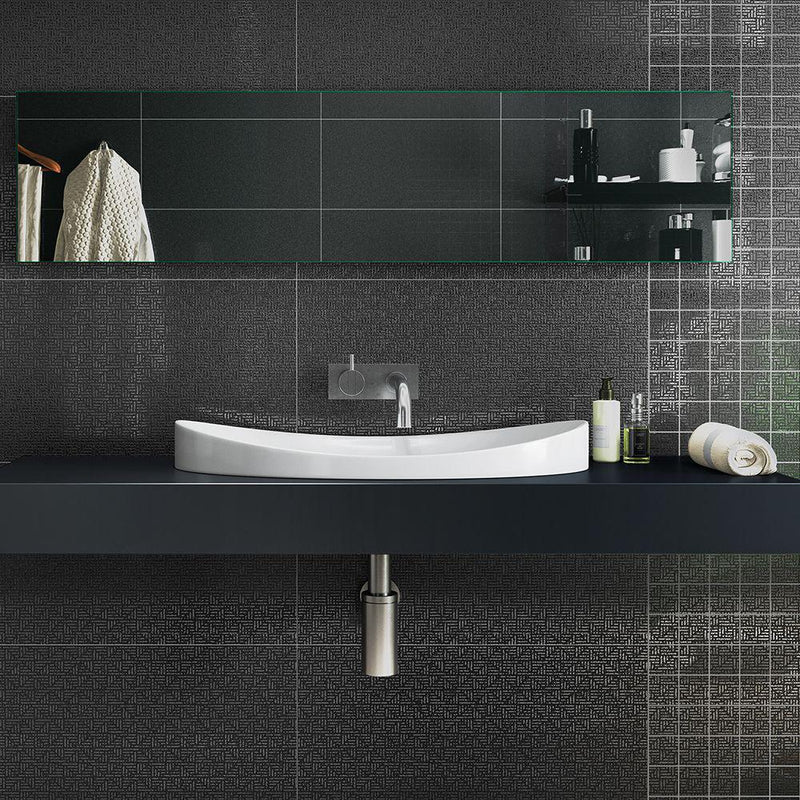 Trinity Lux Black 12x24 Porcelain  Tile