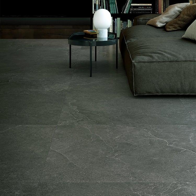 Unica Carbon Matte 24x48 Porcelain  Tile