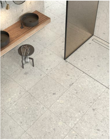 Unicom Pietra Di Gre Bianco 24x24 Ceramic  Tile