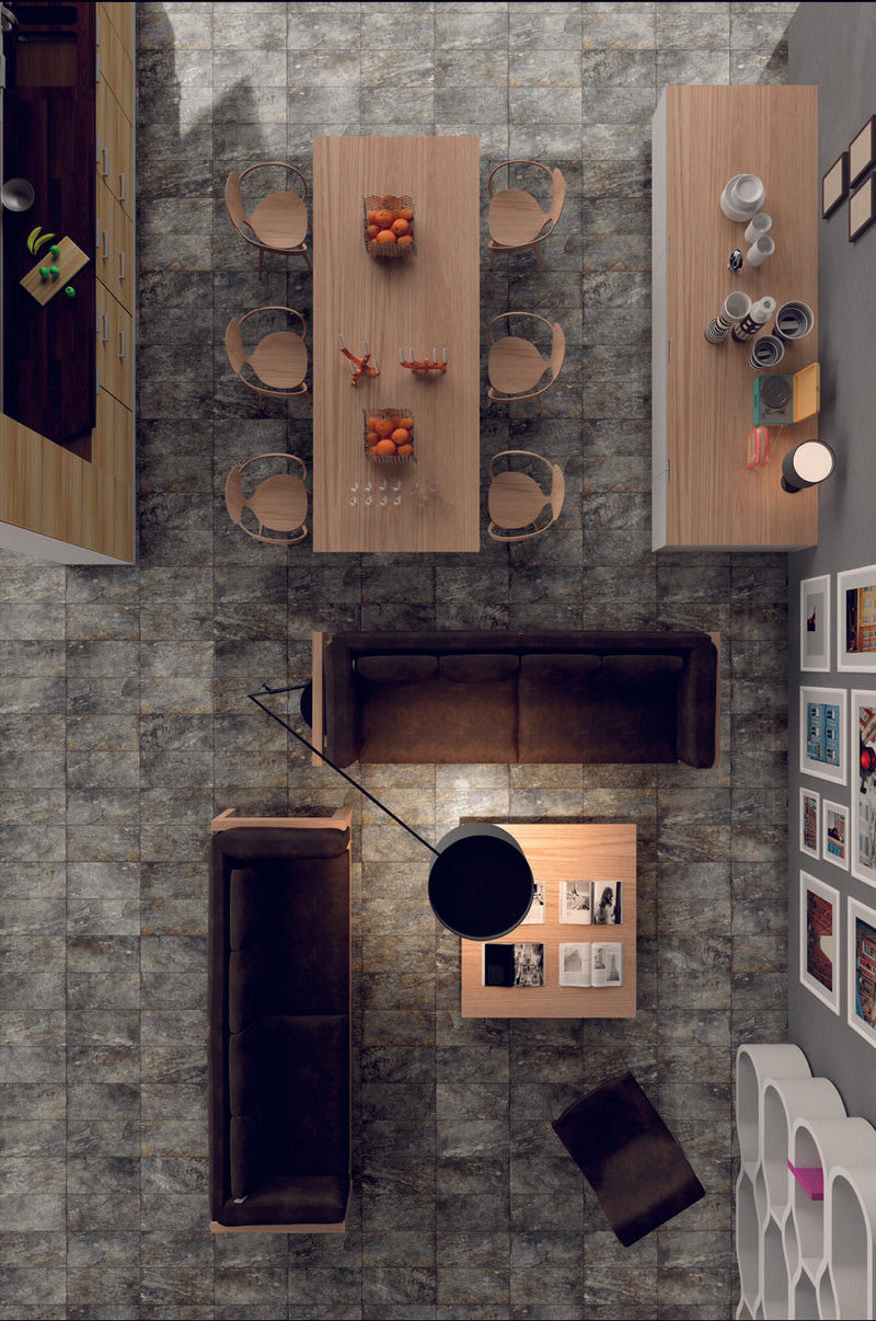 Urano Nero 12x24 Porcelain  Tile