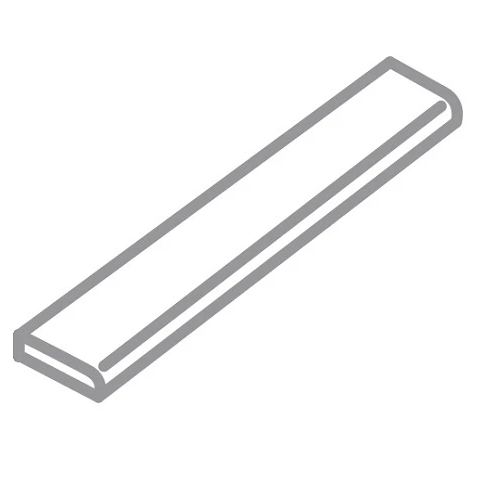 Urban 2.0 Raven Black Honed 3x24 Porcelain Bullnose