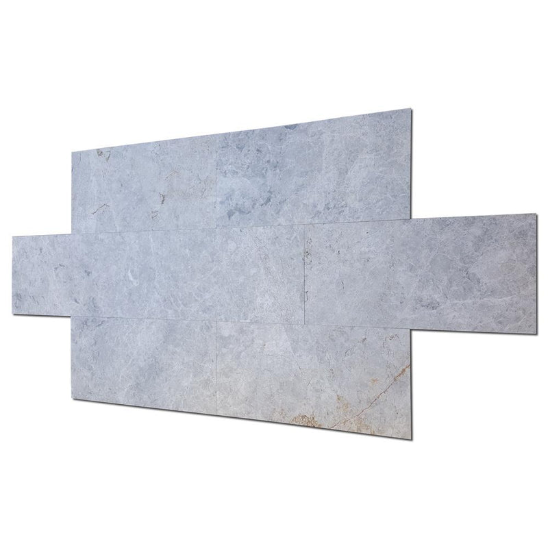 Valensa Gray Marble Tile 12x24 Polished