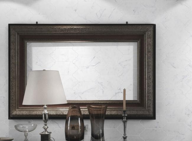 Vallelunga Carrara Provenzale Polished 3.8x7.9 Porcelain  Tile