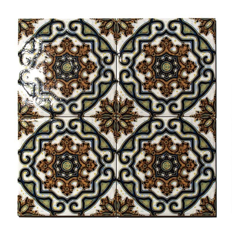 Valsecchia Maioliche Deco 11 6x6 Porcelain  Tile