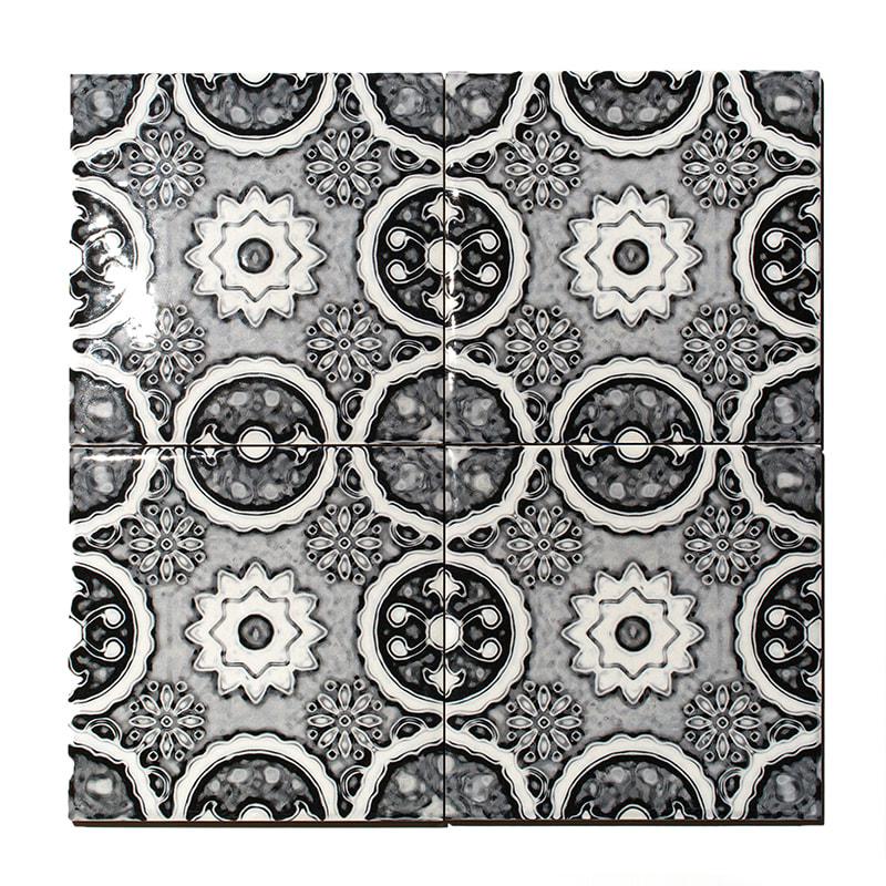 Valsecchia Maioliche Deco 15 6x6 Porcelain  Tile