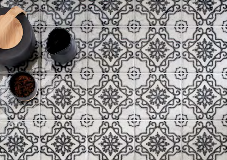 Valsecchia Maioliche Deco 16 6x6 Porcelain  Tile