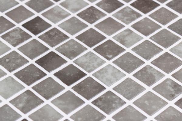 Vanguard Quartz Grey 1x1 Square  Glass  Mosaic