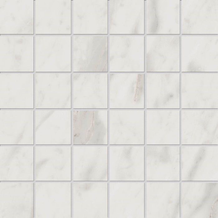 Velvet White 2x2 Square Matte Porcelain  Mosaic