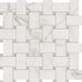 Velvet White Basketweave Matte Porcelain  Mosaic