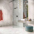 Velvet White Chevron Matte Porcelain  Mosaic