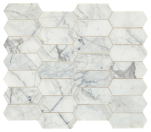 Venetian Calacatta 2x4 Hexagon Honed Marble  Mosaic
