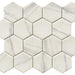 Verona Calacatta 3x3 Hexagon Matte Glass  Mosaic