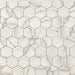 Verona Gold Calacatta Oro 3x3 Hexagon Matte Glass  Mosaic