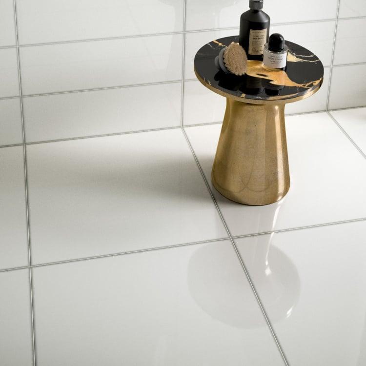 Vetri Bianco Polished 24x24 Porcelain  Tile