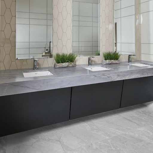 Vetri Bianco Polished 8x24 Porcelain  Tile
