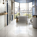 Vetri Bianco Polished 8x24 Porcelain  Tile