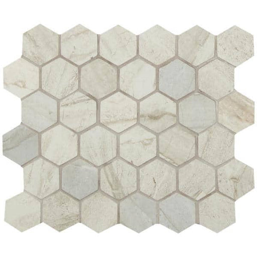 Vigo Hd Gris 2x2 Hexagon Matte Ceramic  Mosaic