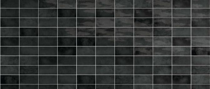 Village Black Glossy 2.5x8 Ceramic  Tile