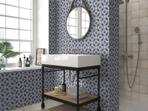 Village Caleta Blue 6x6 Porcelain  Tile