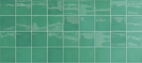 Village Esmerald Green Glossy 5x5 Ceramic  Tile