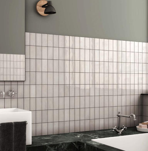 Village Silver Mist Glossy 2.5x8 Ceramic  Tile