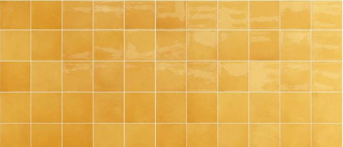 Village Tuscany Gold Glossy 5x5 Ceramic  Tile