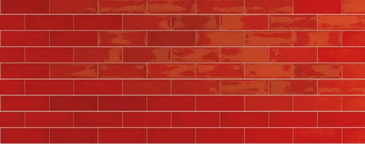 Village Volcanic Red Glossy 2.5x8 Ceramic  Tile