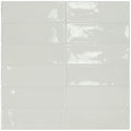 Village White Glossy 2.5x8 Ceramic  Tile
