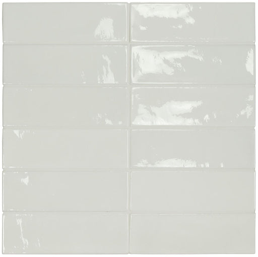 Village White Glossy 2.5x8 Ceramic  Tile