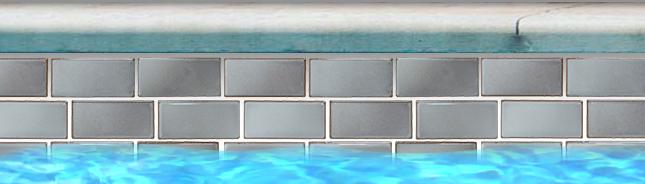 Vinta Pewter Grey 2x4 Subway Glossy, Smooth Porcelain  Mosaic