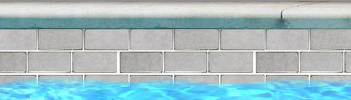 Vinta Sea Salt 2x4 Subway Glossy, Smooth Porcelain  Mosaic