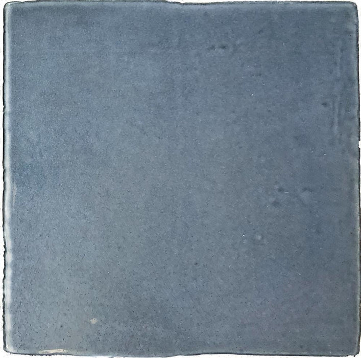 Vintage Ocean Blue Glossy 5x5 Ceramic  Tile
