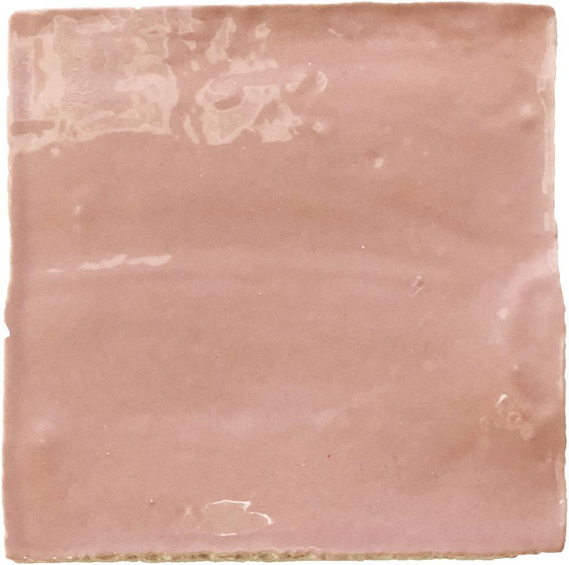 Vintage Pink Glossy 5x5 Ceramic  Tile