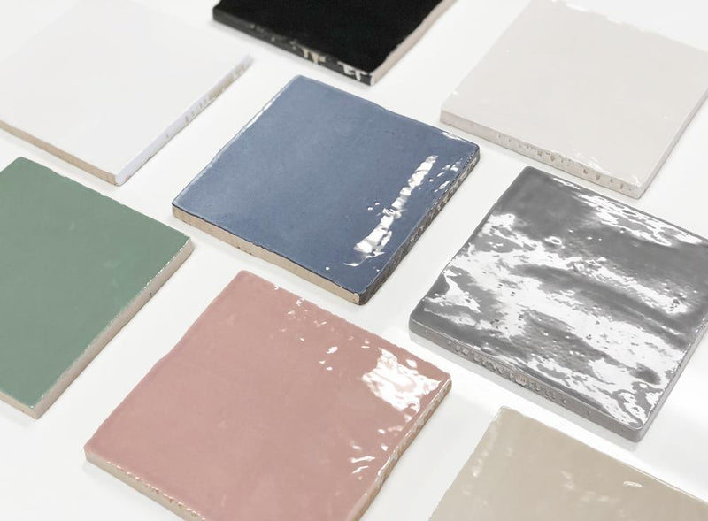 Vintage White Glossy 5x5 Ceramic  Tile