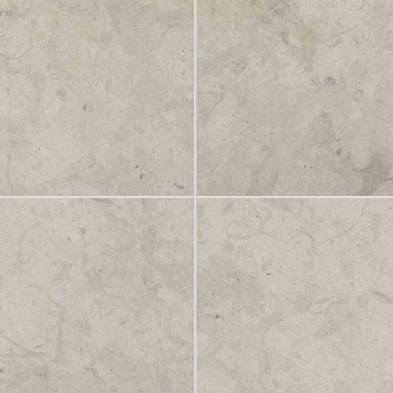 Volcanic Gray Limestone Tile 12x12 Honed   3/8 inch
