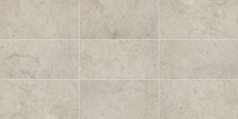 Volcanic Gray Limestone Tile 12x24 Honed   3/8 inch