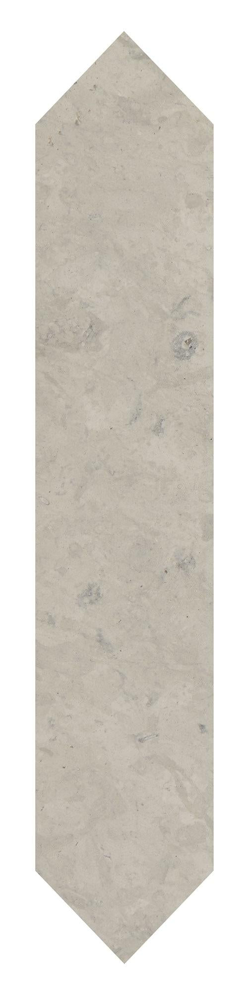 Volcanic Gray Limestone Tile 3x15 Honed   3/8 inch