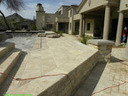 Walnut Travertine Paver 4x12 Brushed   5 cm