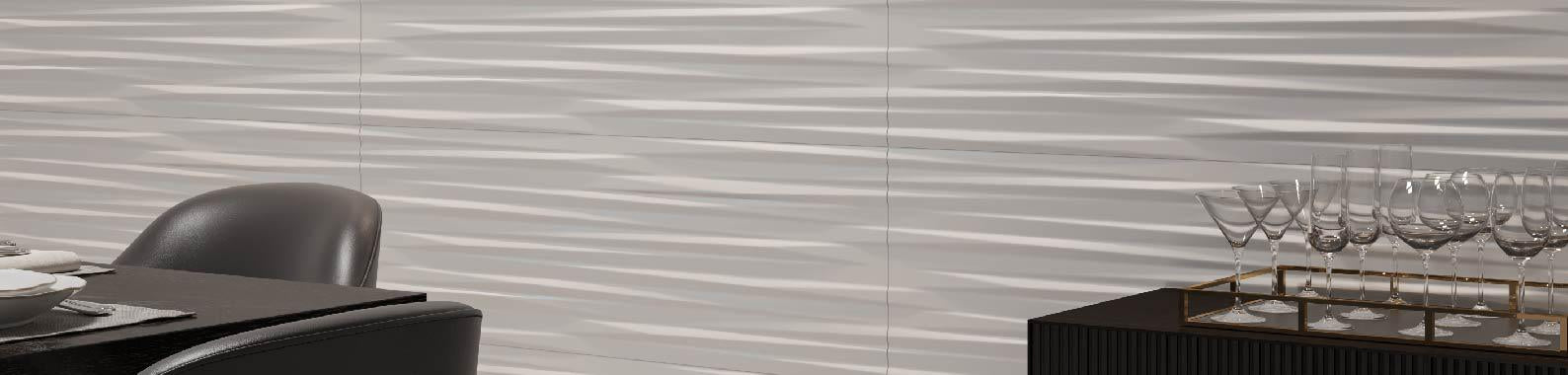 Wind White Matte 16x48 Ceramic  Tile