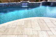 Wooden Travertine Paver Pattern Tumbled