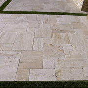 Wooden Travertine Paver Pattern Tumbled