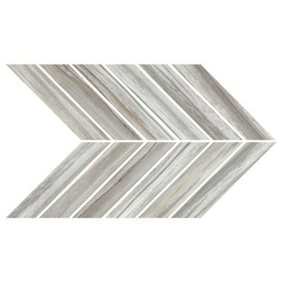 Zebrino Bluette Chevron Matte Porcelain  Mosaic