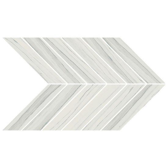 Zebrino Michelangelo Chevron Matte Porcelain  Mosaic