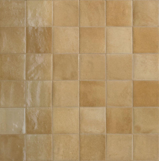 Zellige Cammello Glossy 4x4 Ceramic  Tile