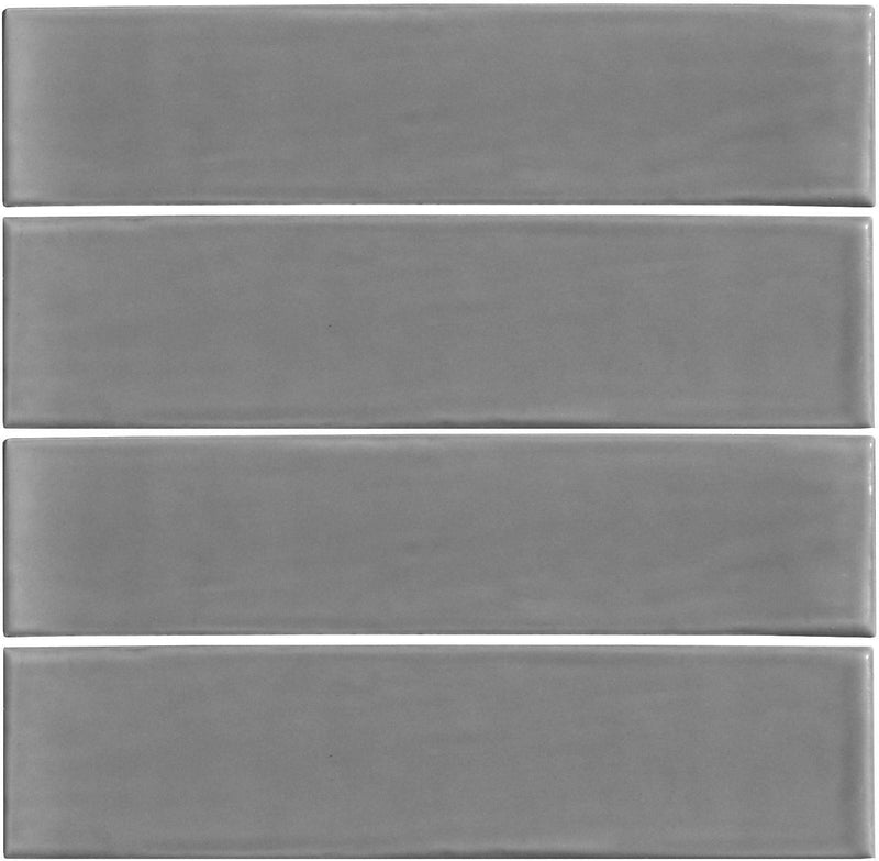 Zen Concrete Glossy 1/2x12 Ceramic Pencil Bullnose