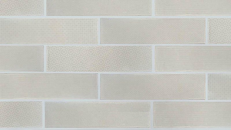 Zen Crème Multi Deco Glossy 3x12 Ceramic  Tile