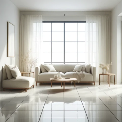 Glazed porcelain tiles