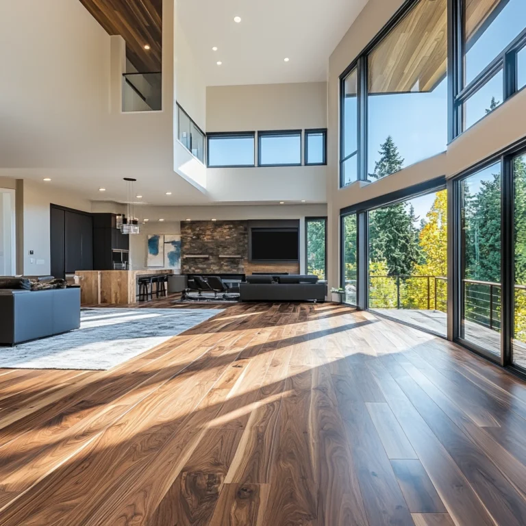American Walnut hardwood – hearty warmth with rich chocolate grain

