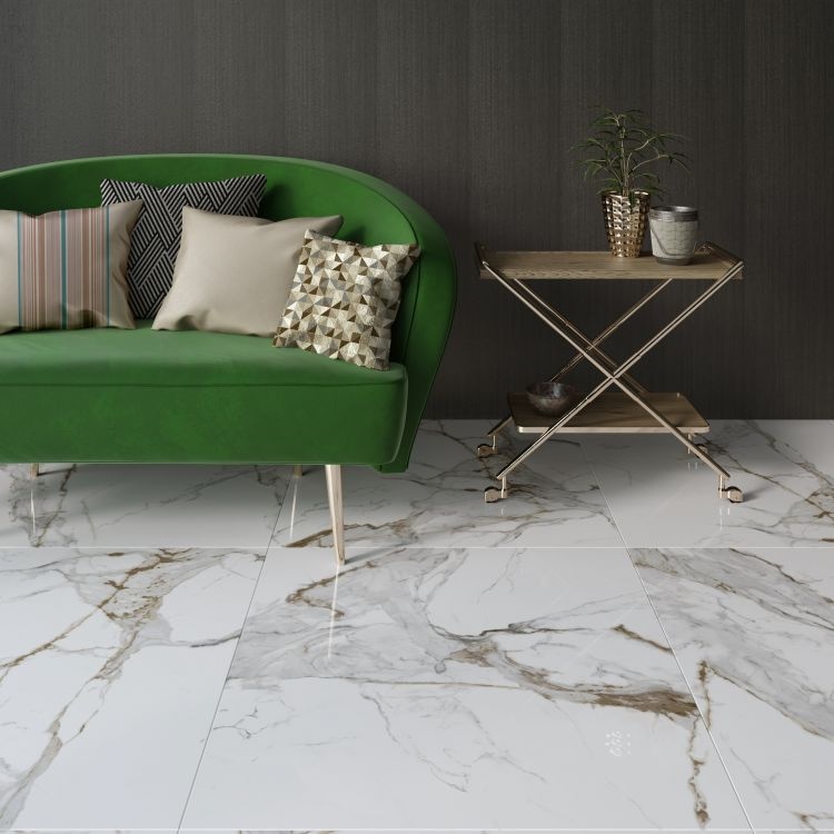 Aeris Gold Polished 48x48 Square Polished Porcelain Tile