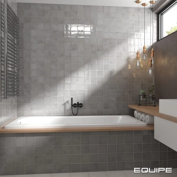 Altea Smoke 4x4 Glossy White Body Ceramic Tile
